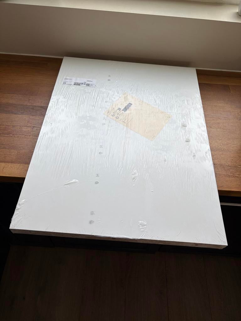2x Utrusta plank 80x60cm voor Metod kast wit, Huis en Inrichting, Ophalen, Nieuw