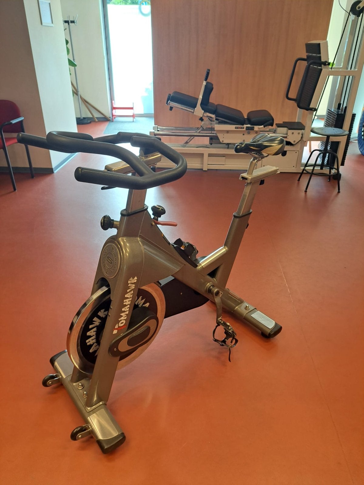 Tomahawk Spinningfiets, Sport en Fitness, Ophalen, Gebruikt, Spinningfiets, Metaal