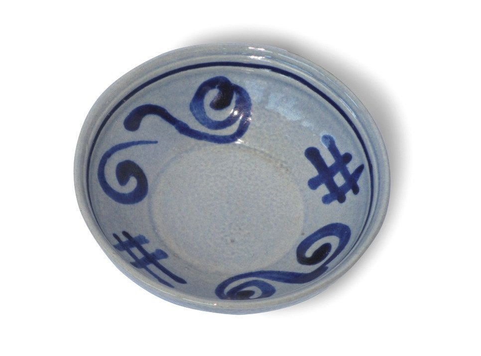 Antiek Zoutschaaltje Met monogram Genummerd Perfecte staat, Ophalen of Verzenden