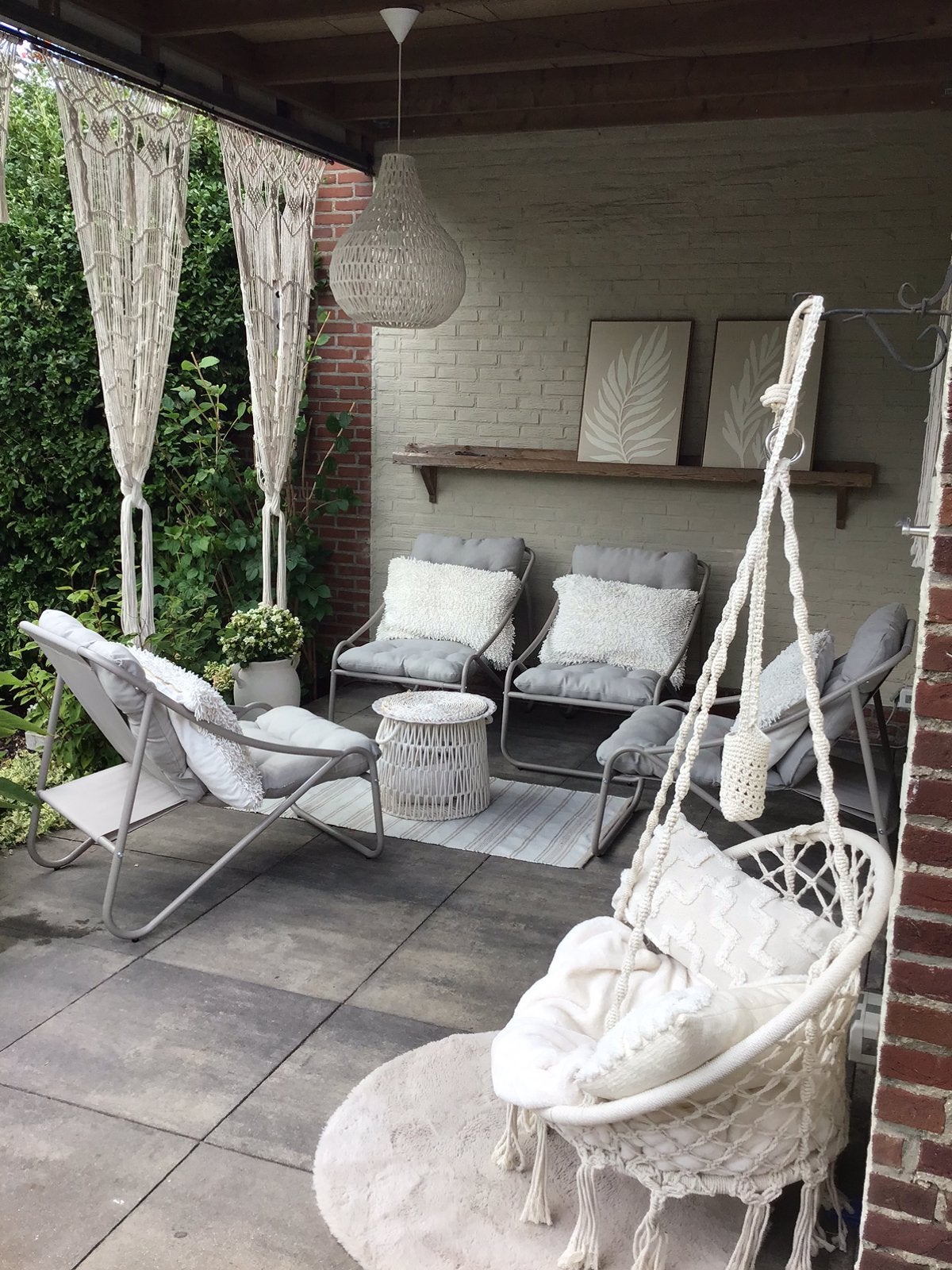 Beige tuinset Action, Tuin en Terras, Tuinsets en Loungesets, Ophalen, Nieuw, Stoel, Overige materialen