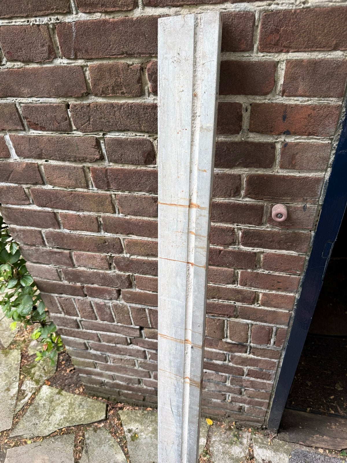 2 aluminium afrijlatten voor stucwerk (3,50m en 1,80m), Ophalen, Gebruikt, Overige typen
