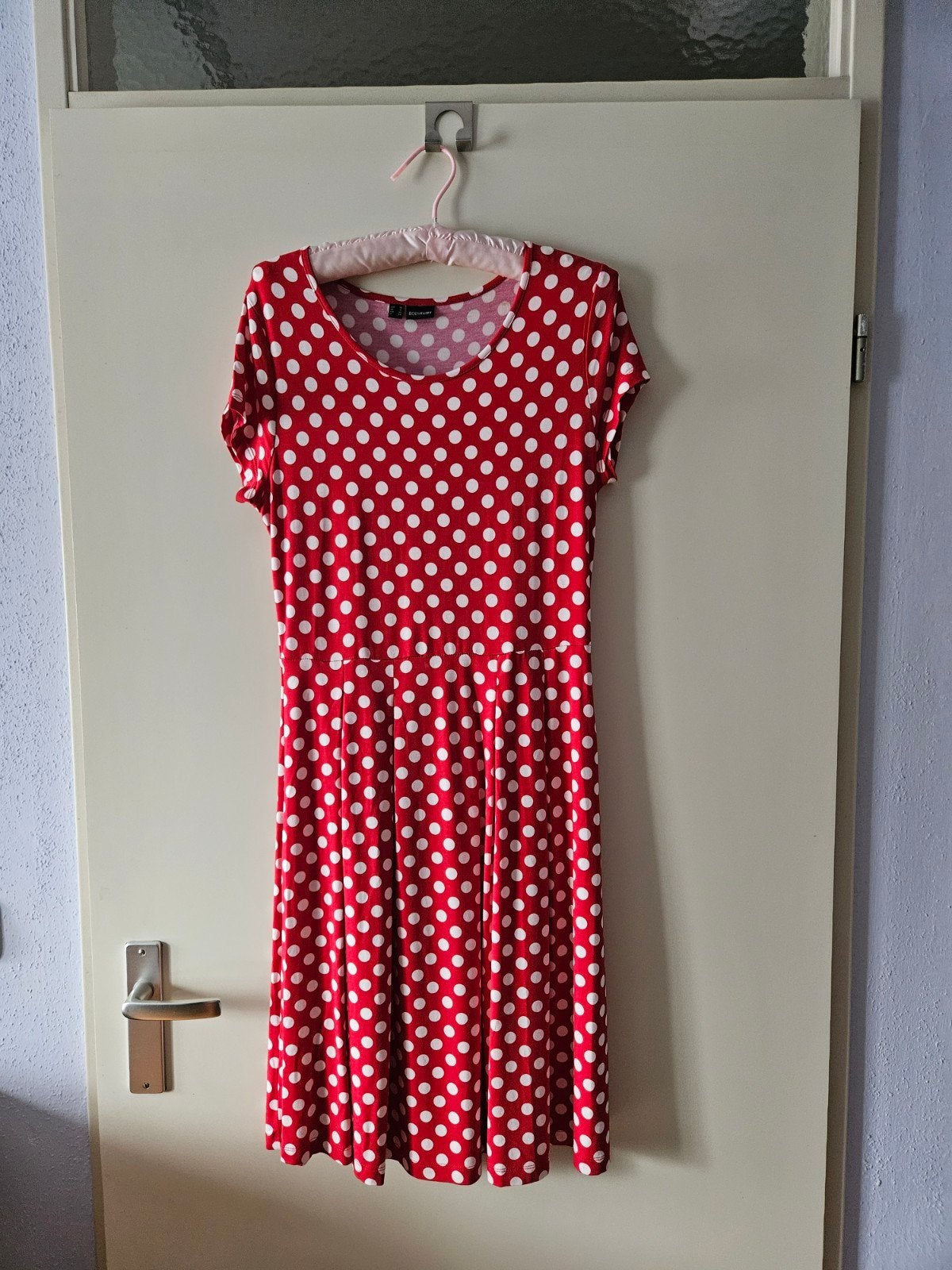 Bodyflirt jurk rood met witte stippen maat 38/40 (M), Maat 38/40 (M), Ophalen of Verzenden, Knielengte, BODYFLIRT