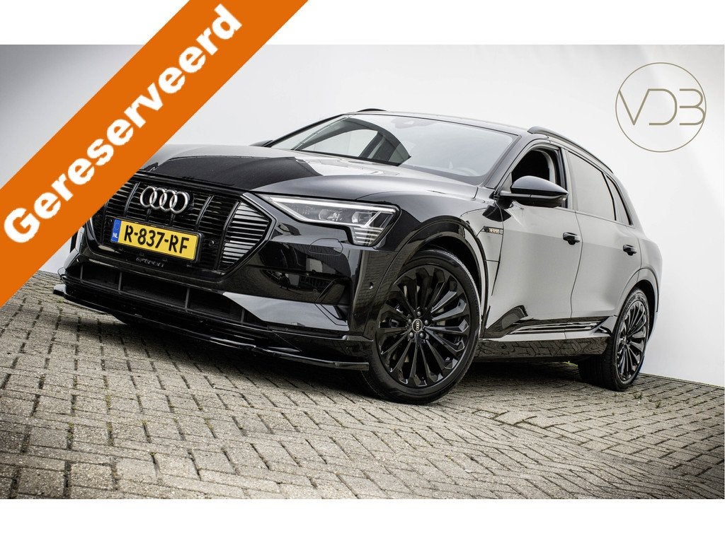 Audi e-tron 55 SOH 94% Advanced edition 95 kWh 21inch Maxton, Auto's, Audi, 131 €/maand, Zwart, Zwart, Origineel Nederlands
