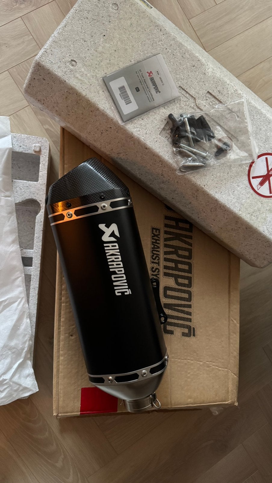 Akrapovic uitlaat Vespa Sprint/Primavera NIEUW, Ophalen of Verzenden, Nieuw, Uitlaat