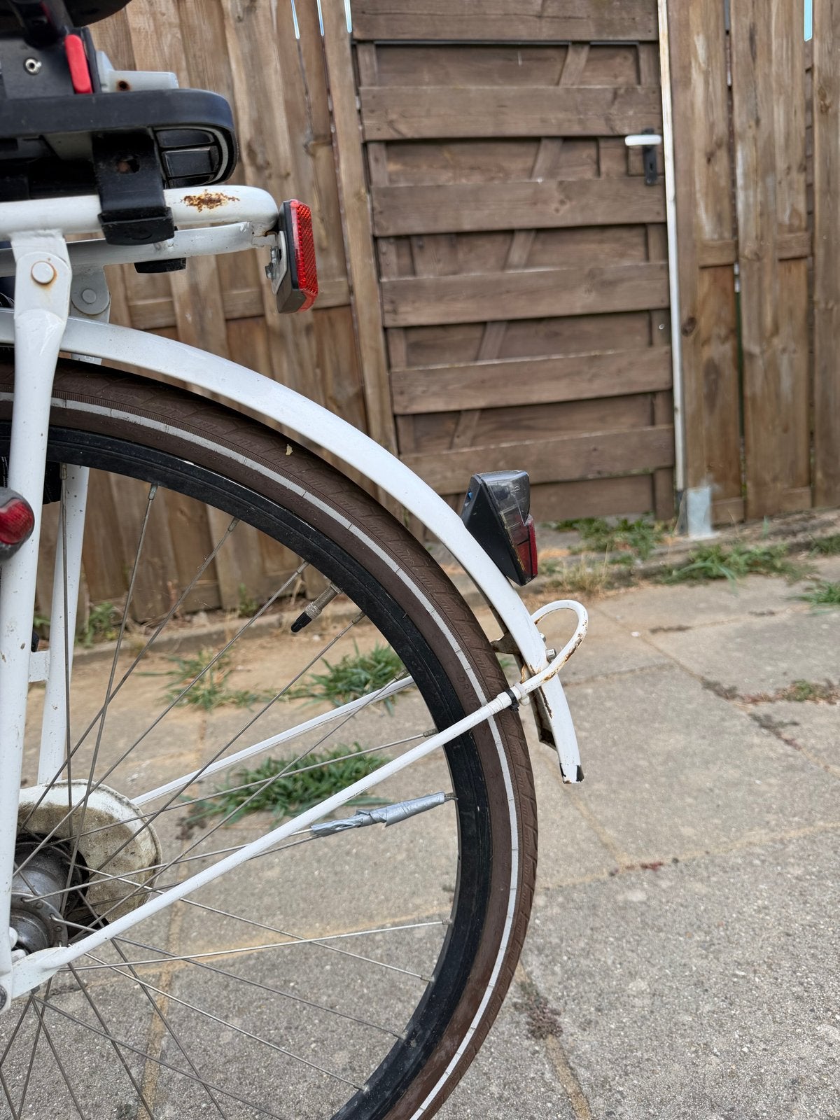 Spirit damesfiets met kinderzitje en krat, Overige merken, Velgrem, Versnellingen, Ophalen of Verzenden