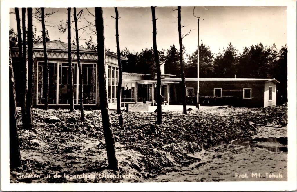 Ossendrecht - Legerplaats Prot. Mil. Tehuis (1957), Verzenden, 1940 tot 1960, Gelopen, Noord-Brabant
