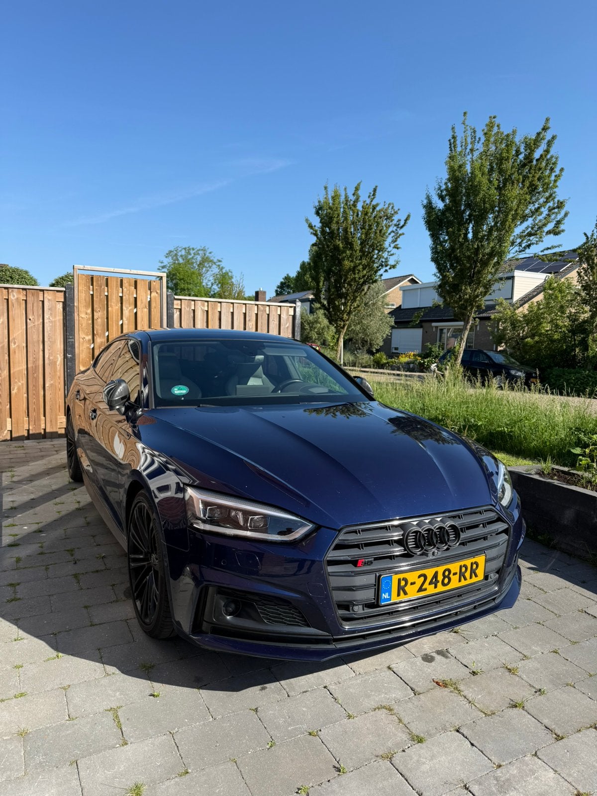 Audi S5 3.0 Sportback - Full option, carbon, pano, massage, 2995 cc, Blauw, 93 €/maand, Geïmporteerd