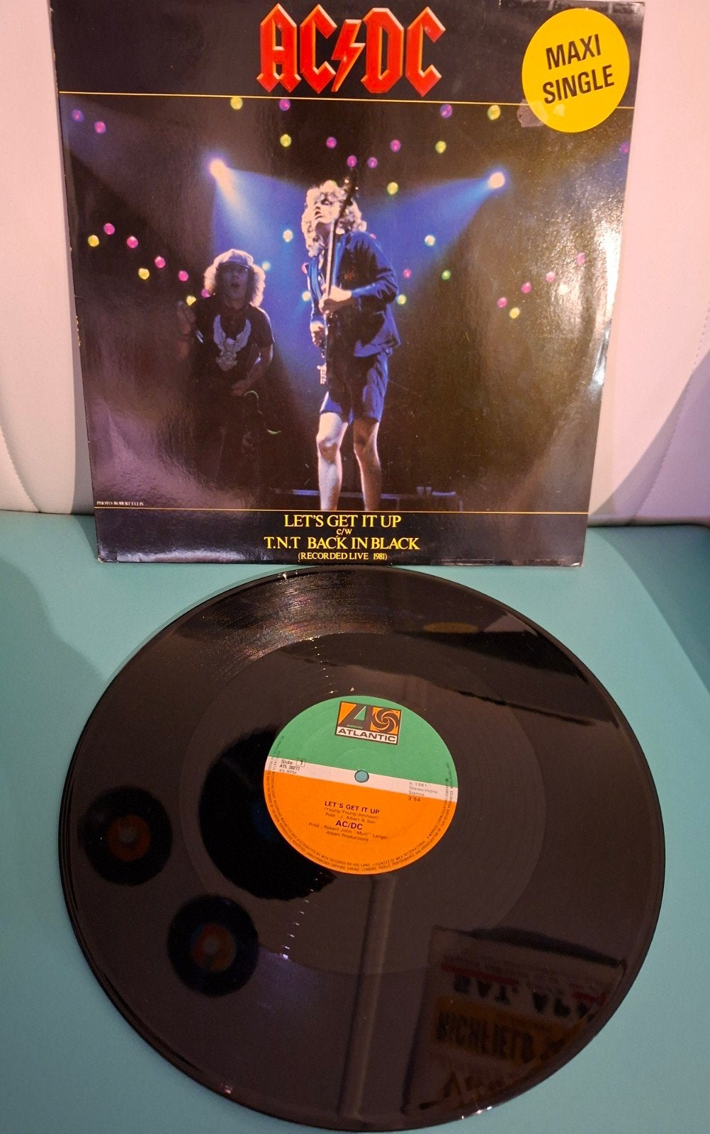 AC/DC - Let's Get It Up / T.N.T. Back In Black   1982, Hard Rock, Ophalen of Verzenden, 12 inch, Overige typen