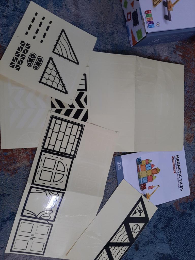 Stickers voor Magnetic Tiles gratis, Ophalen, Nieuw, Overige merken