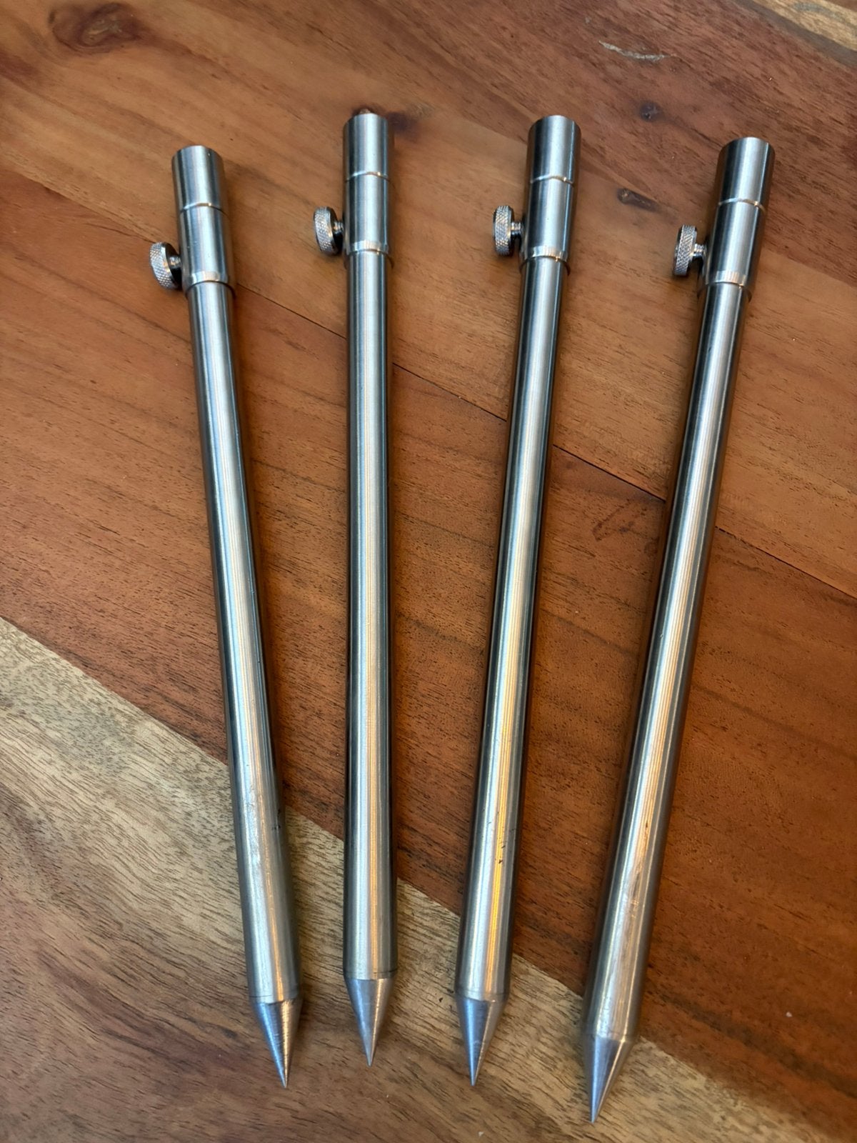 Rvs banksticks nieuw, 30 cm. Hengelsteunen rvs, Watersport en Boten, Hengelsport | Karpervissen, Ophalen of Verzenden, Nieuw, Overige typen