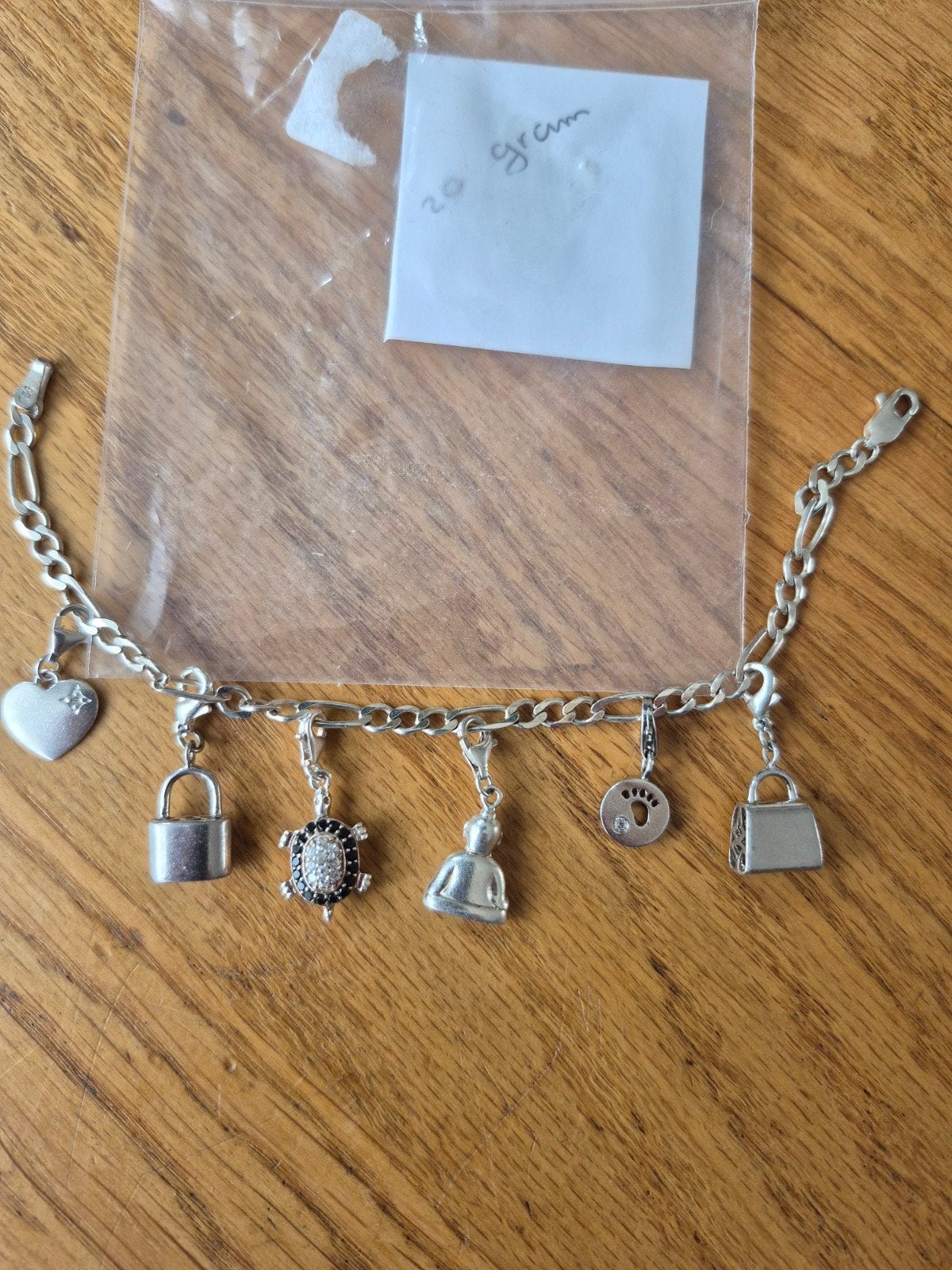 Zilveren bedelarmband, Sieraden, Tassen en Uiterlijk, Kettingen, Ophalen, Zilver, Zilver