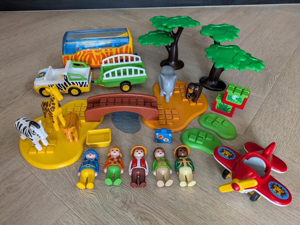 Playmobil Safari Set 5047 met Dieren, Voertuigen en Figuren, Ophalen of Verzenden, Gebruikt, Complete set
