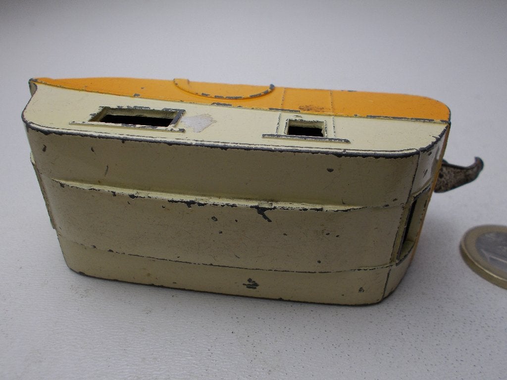 1956 Dinky Toys 190 CARAVAN (Yellow/Creme) -A-, Ophalen of Verzenden, Gebruikt, Auto, Dinky Toys