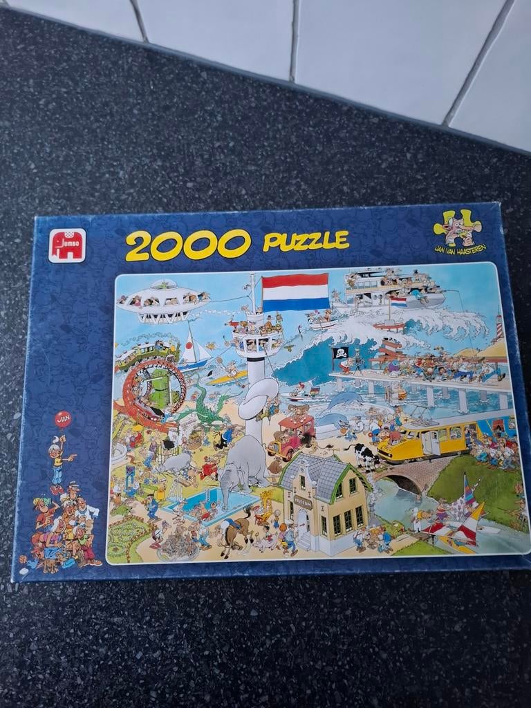 Jan van Haasteren 2000, Hobby en Vrije tijd, Denksport en Puzzels, Gebruikt, Legpuzzel, Meer dan 1500 stukjes, Ophalen of Verzenden