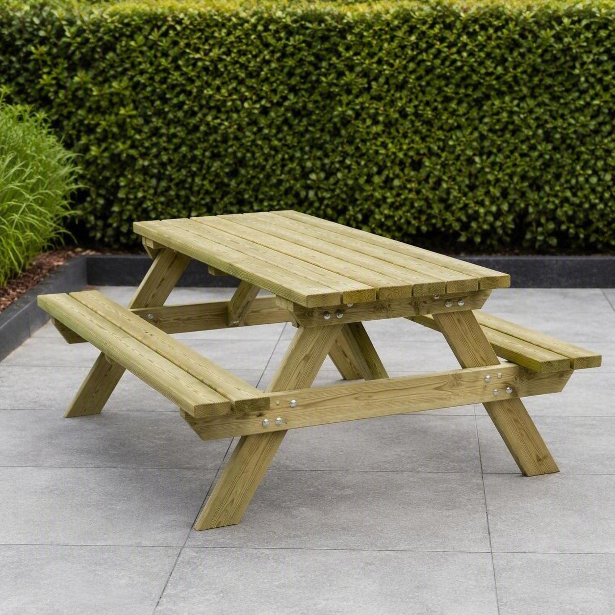 Picknicktafel 180 cm - Geïmpregneerd Grenen, Ophalen, Onbekend, Nieuw, Onbekend