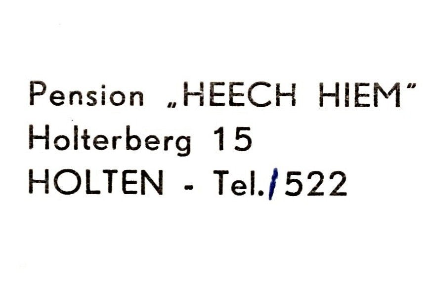 969344	Holten	Pension	Heech Hiem	Holterberg 15	Niet gelopen, Verzamelen, Ophalen of Verzenden, 1960 tot 1980, Ongelopen, Overijssel