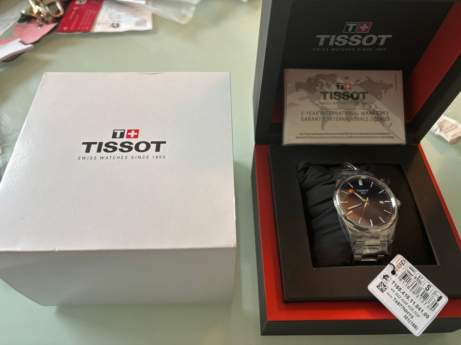 SUPER ELEGANTE TISSOT PR100 SERIE IN PRACHTIG MARINEBLAUW!, Overige merken, Staal, Staal, Polshorloge