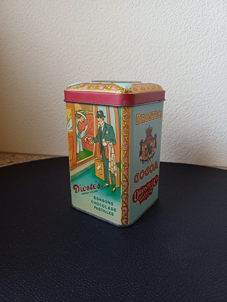 Droste Pastilles treinblik (ca. 1935–1950), Ophalen of Verzenden, Gebruikt, Overige, Droste