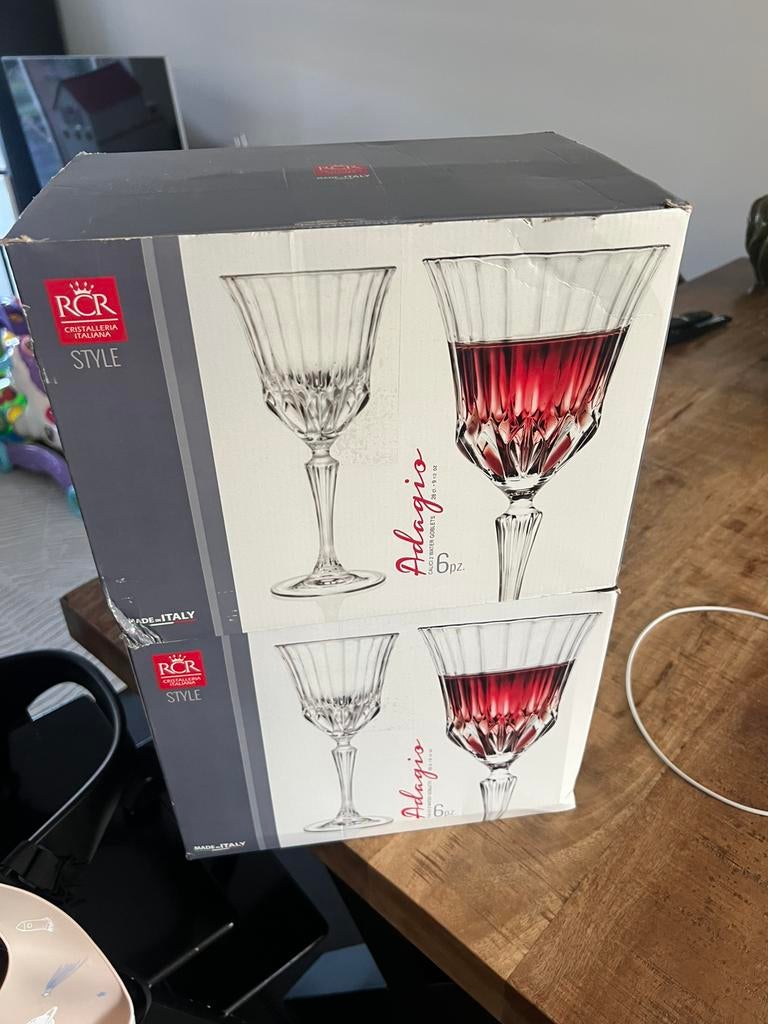 Wijnglazen 12 stuks, Verzamelen, Ophalen of Verzenden, Nieuw, Overige typen