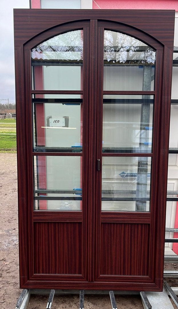 (150) Nieuwe kunststof balkondeur draai kiep incl glas, Kunststof, Raamkozijn, Nieuw, 150 tot 225 cm