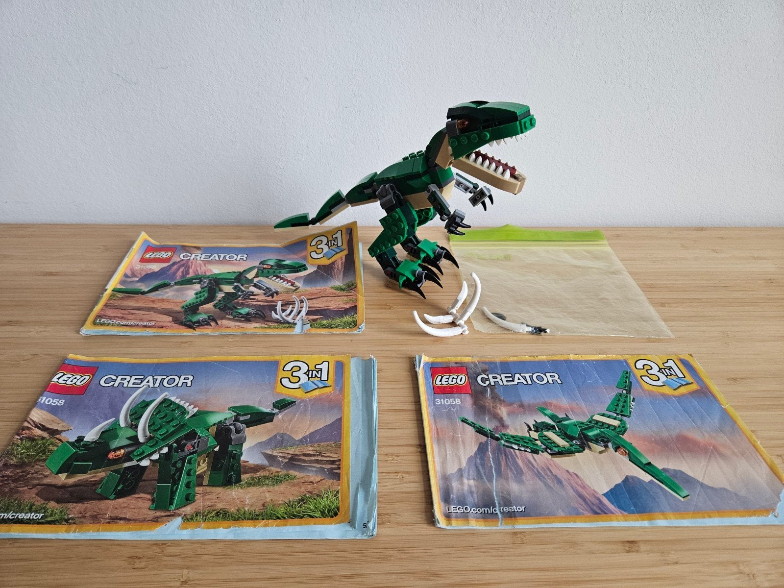 LEGO | 31058 | Creator 3-in-1 | Machtige Dinosaurussen, Lego, Inclusief instructies, Ophalen of Verzenden, Zo goed als nieuw