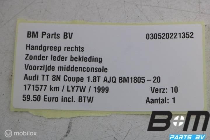 Handgreep rechts Audi TT 8N Coupe, Auto-onderdelen, Gebruikt