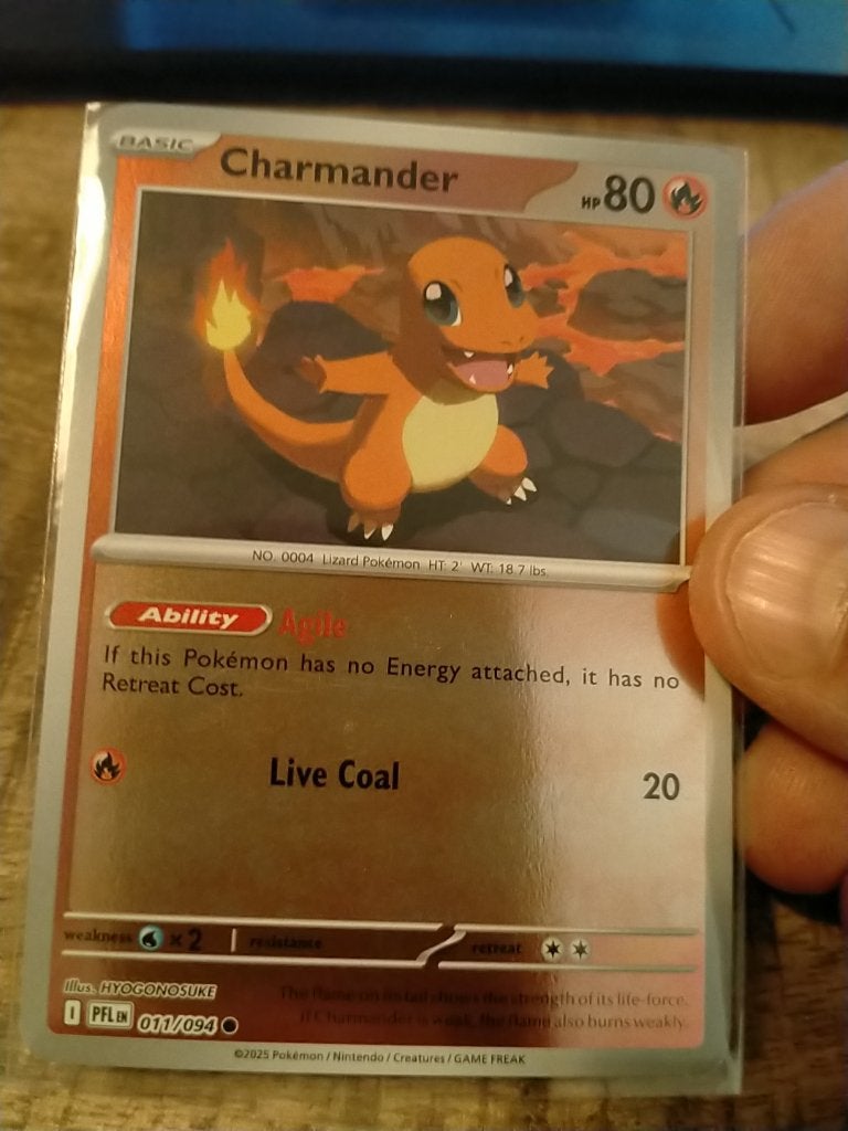 Pokemon Phantasmal Flames , Charmander reverse holo 011/094, Verzenden, Zo goed als nieuw, Losse kaart