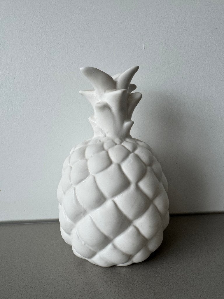 Ananas van keramiek 18,5cm, Ophalen of Verzenden, Zo goed als nieuw, Modern, Wit