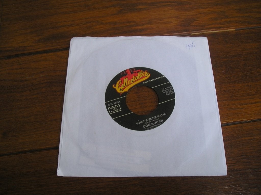 don &; juan whats your name jodi sands, Cd's en Dvd's, Ophalen of Verzenden, Zo goed als nieuw, 7 inch, Pop