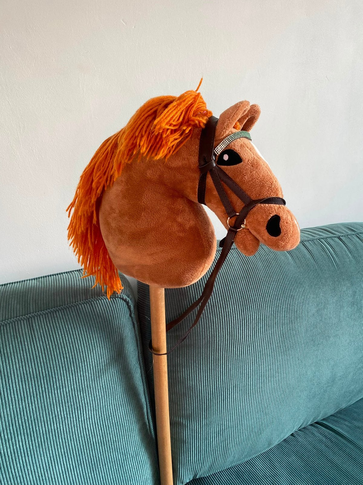 Hobby Horse Stokpaard met 2 halsters en meeneem rugtas, Ophalen of Verzenden, Zo goed als nieuw