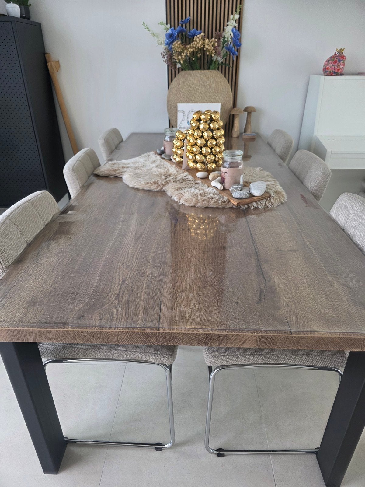 Eettafel 100x200, Huis en Inrichting, Tafels | Eettafels, Ophalen, 200 cm of meer, 50 tot 100 cm, Zo goed als nieuw