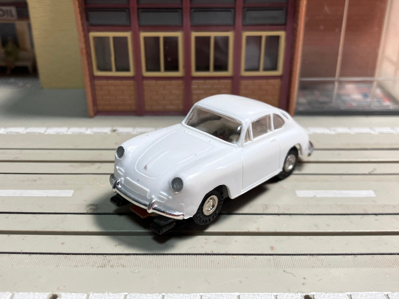 Faller AMS Porsche 356 wit nieuw met B3 blokmotor, Ophalen of Verzenden, Zo goed als nieuw, Elektrisch, Overige merken