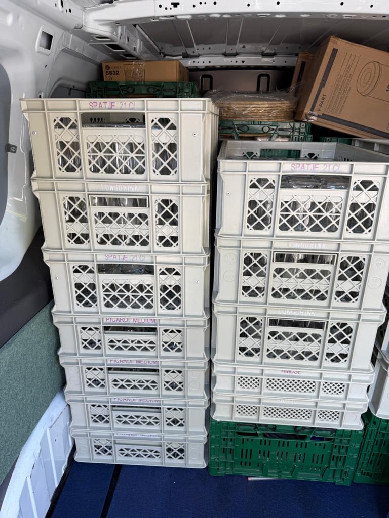 Diverse glazen voor partyverhuur, restaurant of horeca, Ophalen, Gebruikt