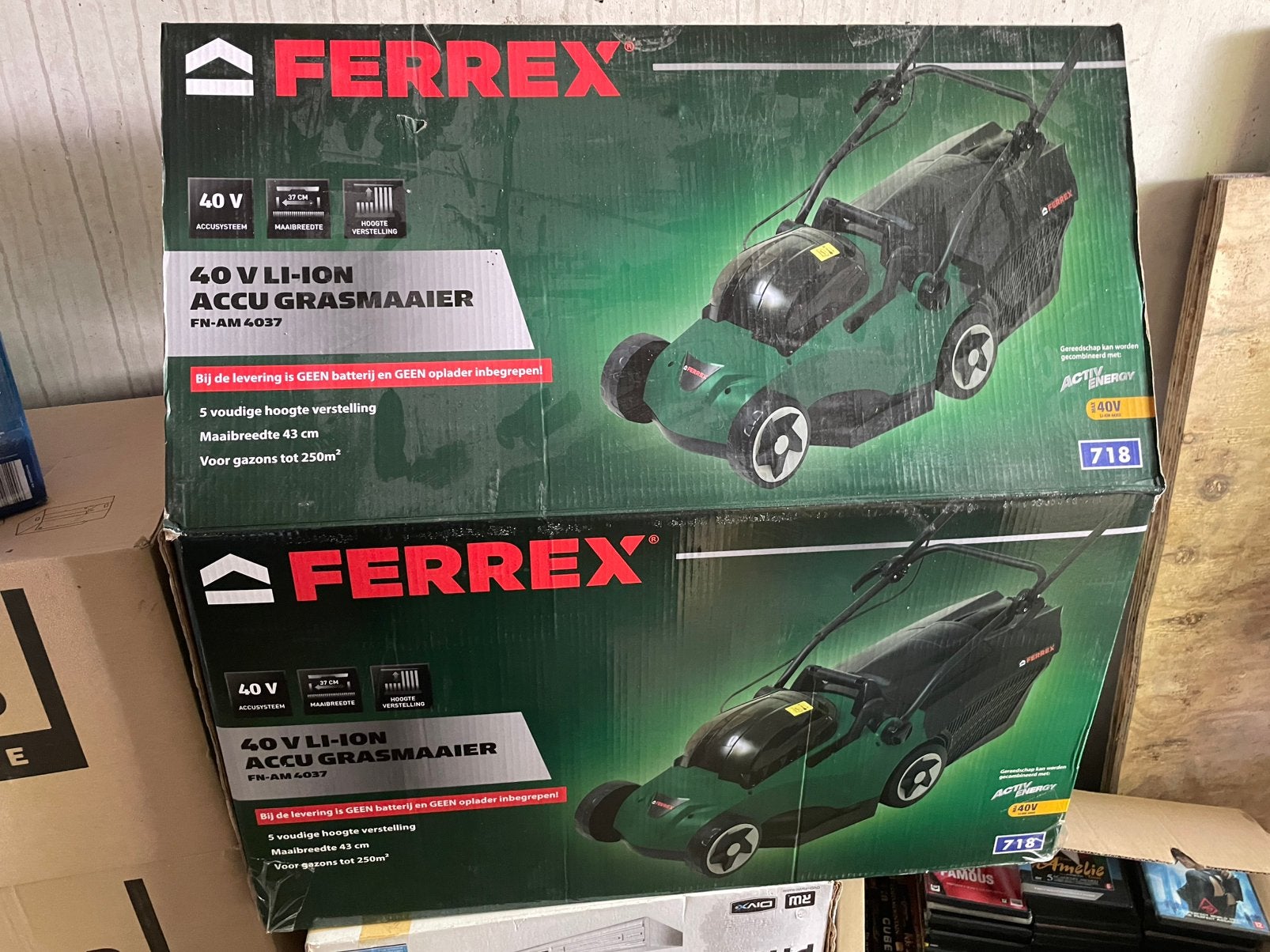 nieuwe accu grasmaaimachine 40v ferrex, Ophalen, Nieuw