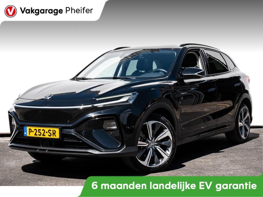 MG Marvel R Luxury 70 kWh SOH 93% Panoramadak/ Leer/ Memory/, Automaat, Gebruikt, Met garantie (alle), 179 pk