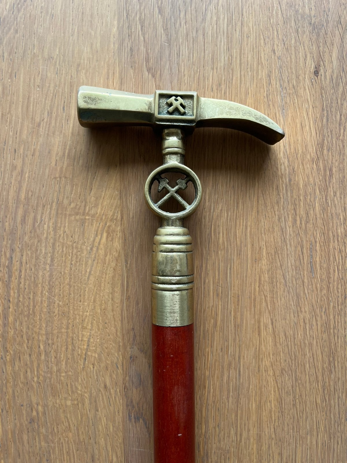 Vintage mijnwerkerswandelstok met verborgen compartiment, Ophalen of Verzenden