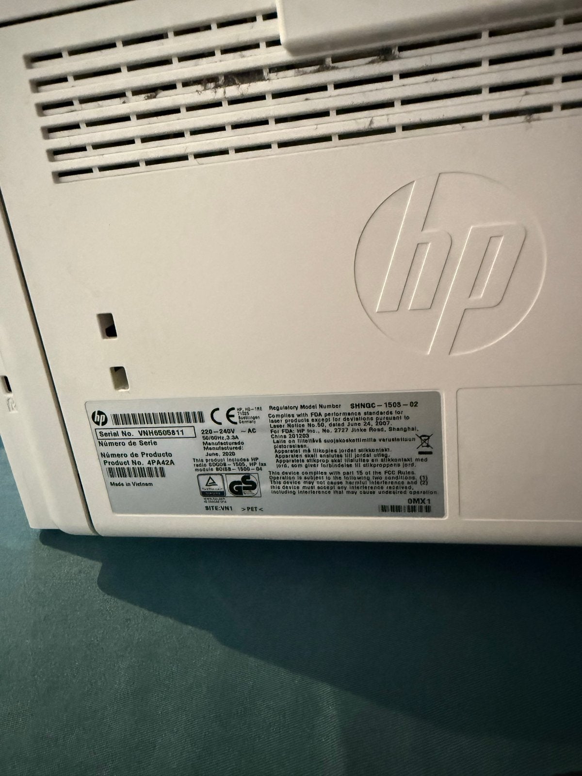 HP LaserJet Pro MFP M1212nf All-in-One Printer, Computers en Software, Printers, Gebruikt, All-in-one, Laserprinter, Faxen, Ophalen of Verzenden