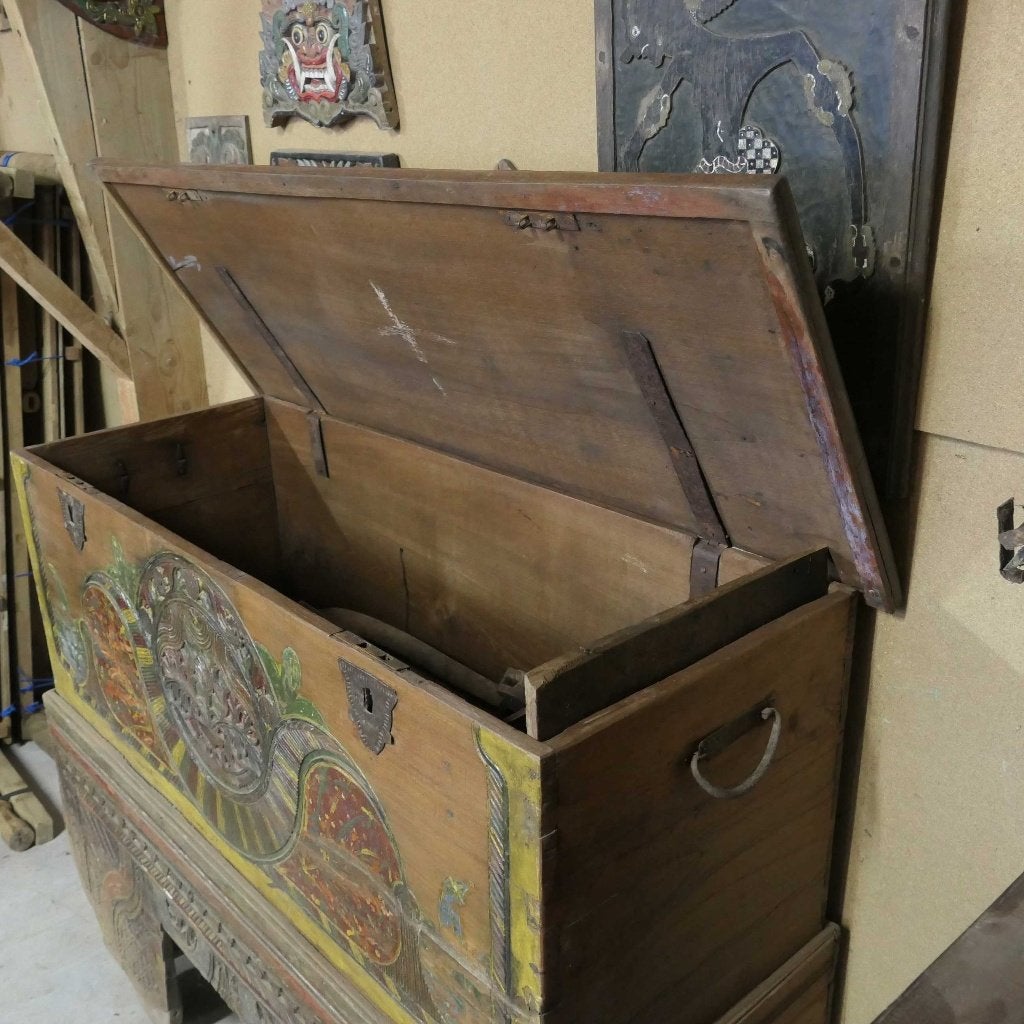 antieke kist kast GEROBOK uit Indonesie GB3 dressoir commode, Ophalen of Verzenden