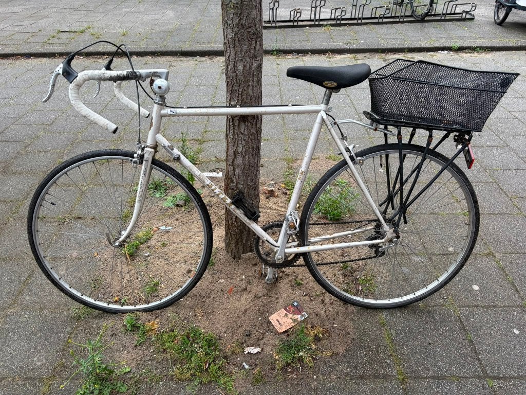 Vintage Bicycle, Minder dan 10 versnellingen, Gebruikt, Staal, Schijfrem
