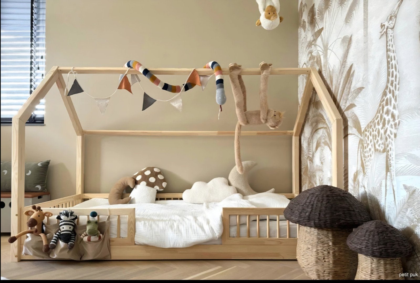 Te koop: Bedhuisje Nolita van Petit Puk - 140x200, Ophalen, Overige kleuren, 140 cm, Zo goed als nieuw