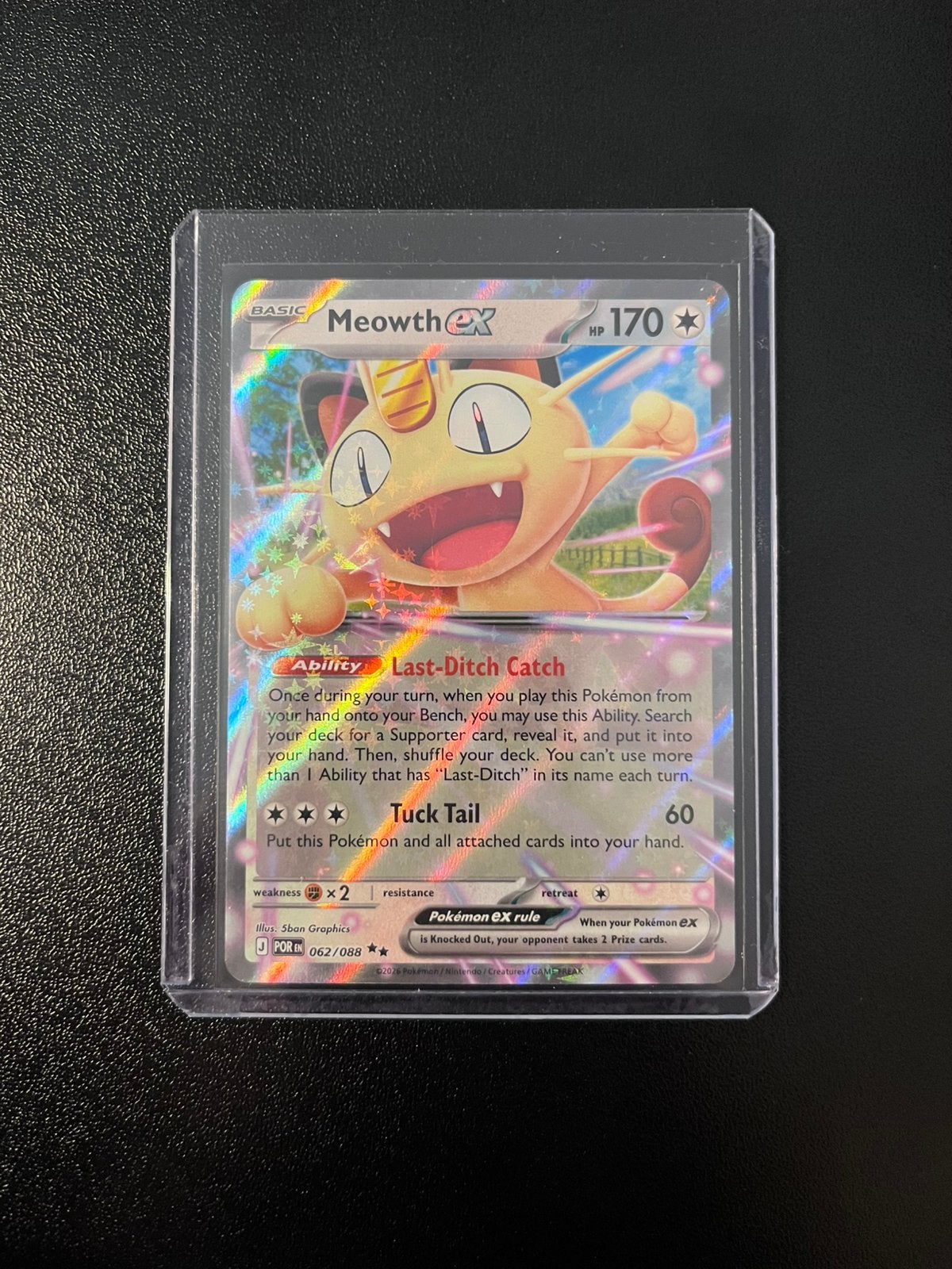 Meowth EX - POR - 062/088 - NM - Pokémon, Ophalen, Nieuw