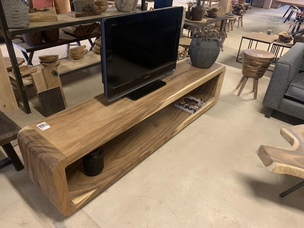 tv meubel SUAR Hout 200 cm, Ophalen, Koopmans HH, 150 tot 200 cm, Nieuw