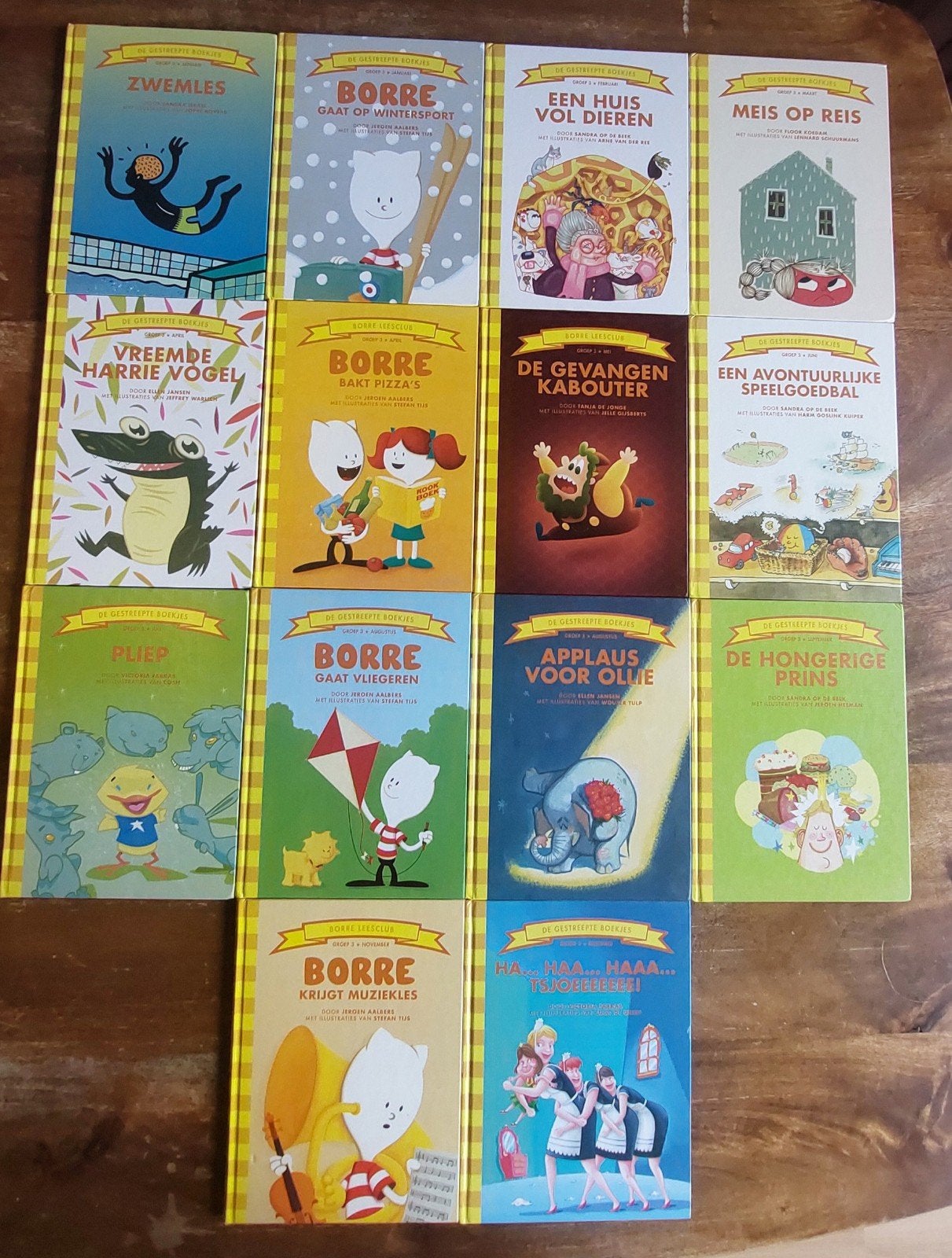 Grote collectie Borre (en gestreepte) boekjes - 20 stuks, Ophalen of Verzenden, Gelezen, Jeroen Aalbers, 3 tot 4 jaar