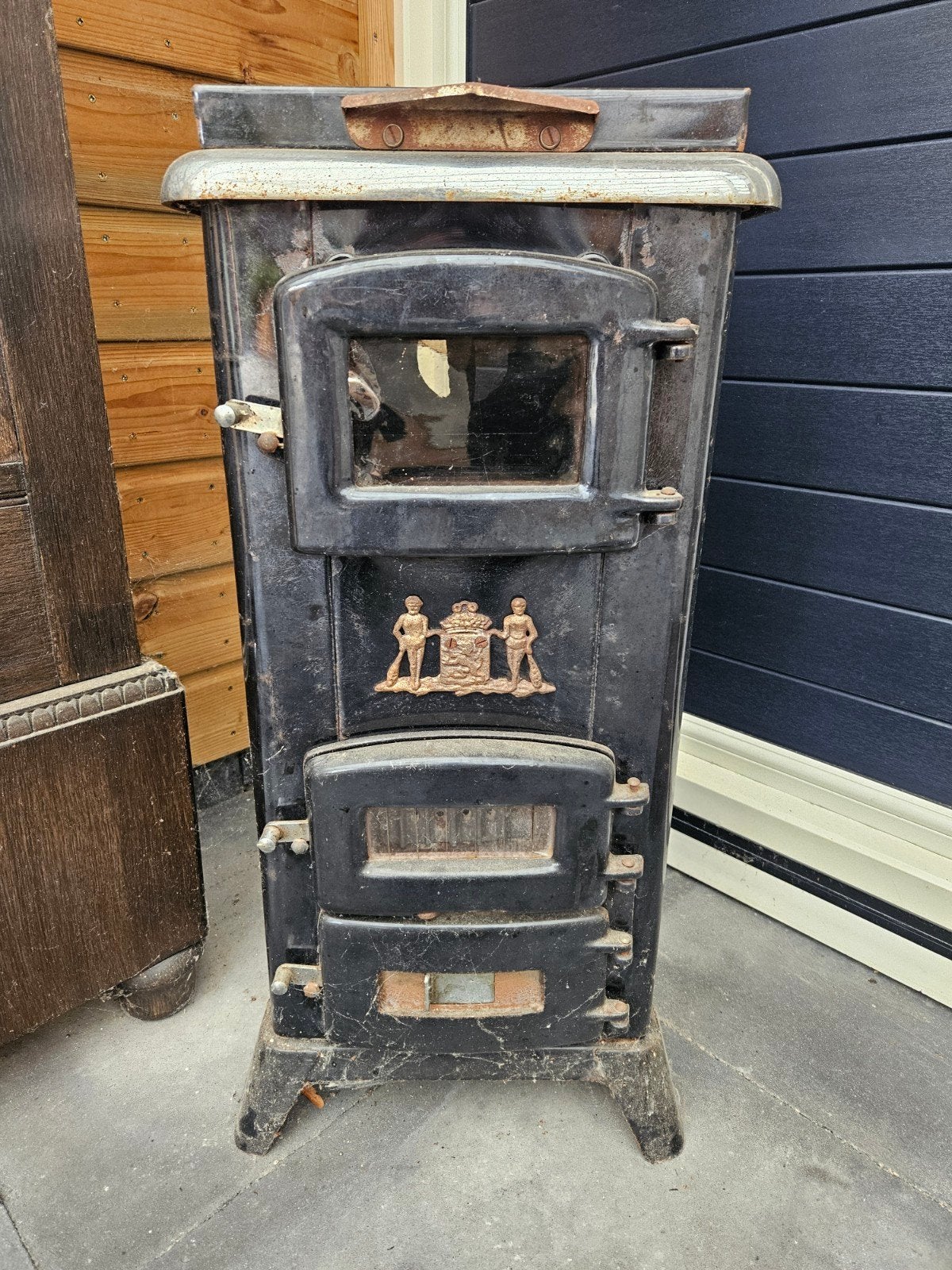 oud kacheltje, Huis en Inrichting, Kachels, Ophalen, Gebruikt, Hout, Houtkachel