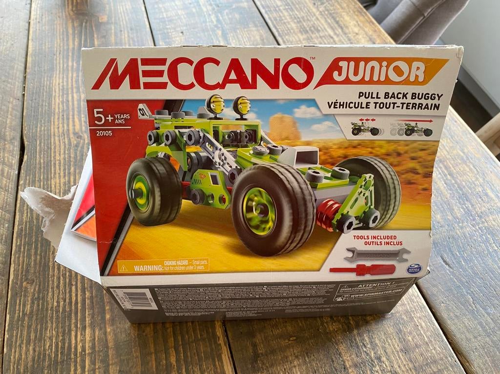 Meccano Junior Pull back buggy, Overige merken, Auto, 1:32 tot 1:50, Ophalen of Verzenden