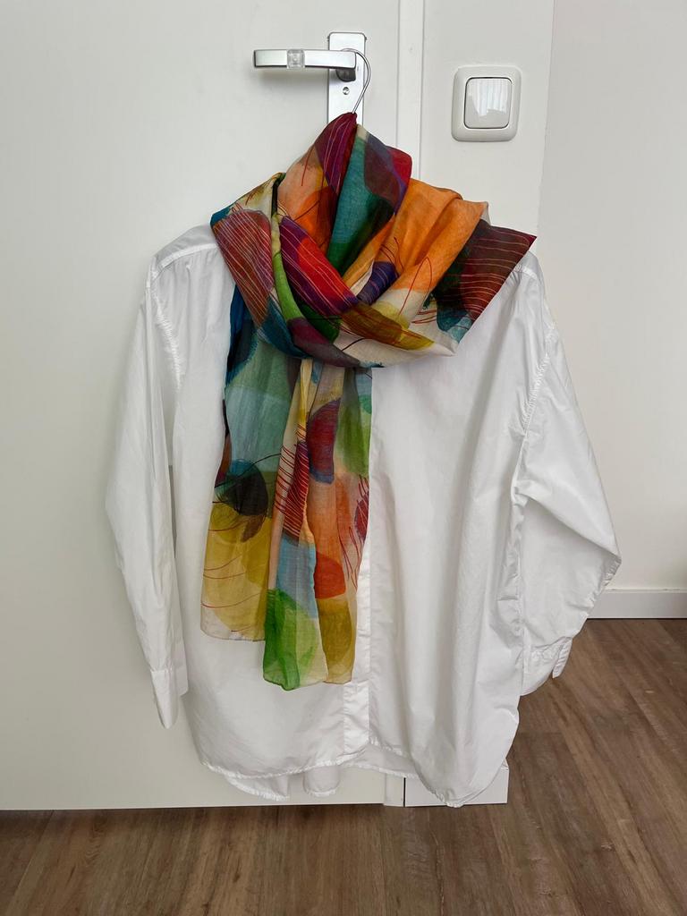 Oska blouse maat 3, Kleding | Dames, Verzenden, Zo goed als nieuw, Maat 42/44 (L), Wit