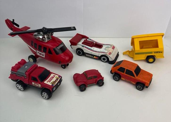 Vintage Tonka voertuigen lot jaren 80, Ophalen of Verzenden, Gebruikt