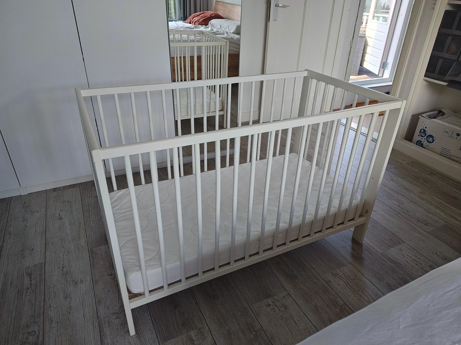 Ikea Gulliver ledikant met JÄTTETRÖTT matras, Ophalen, Zo goed als nieuw, Ledikant