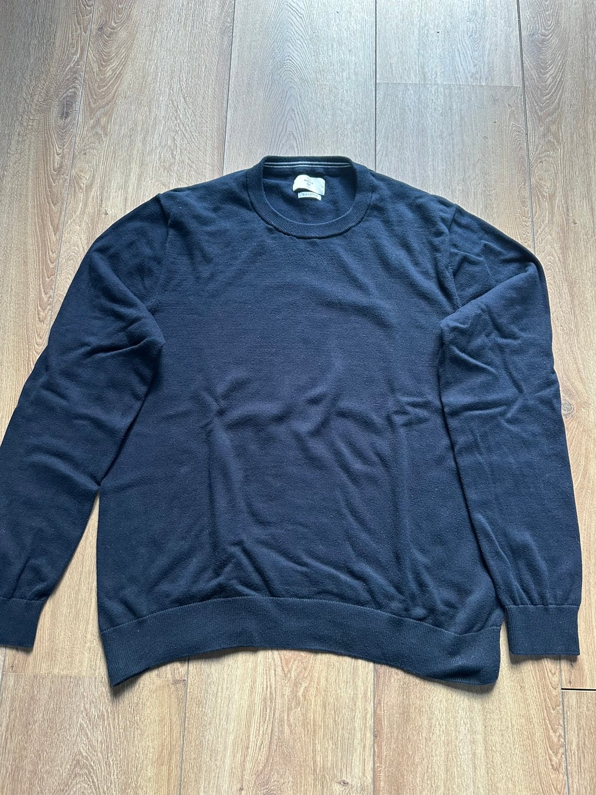 Donkerblauwe trui ronde hals C&A maat XXL, Kleding | Heren, Ophalen of Verzenden, Zo goed als nieuw, Overige maten, Blauw