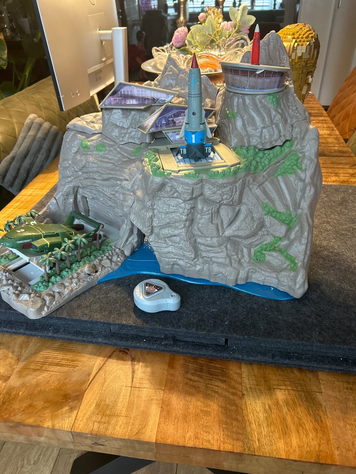 Thunderbirds Tracy Island Speelset - Vintage, Ophalen of Verzenden, Gebruikt